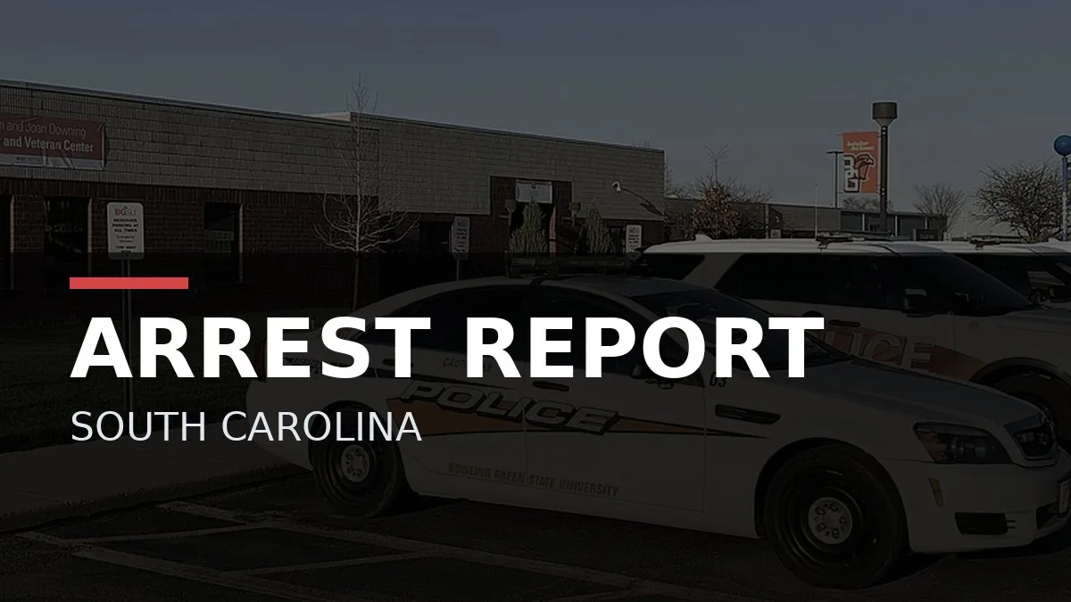Police tape and a courthouse entrance representing a federal tax case in South Carolina